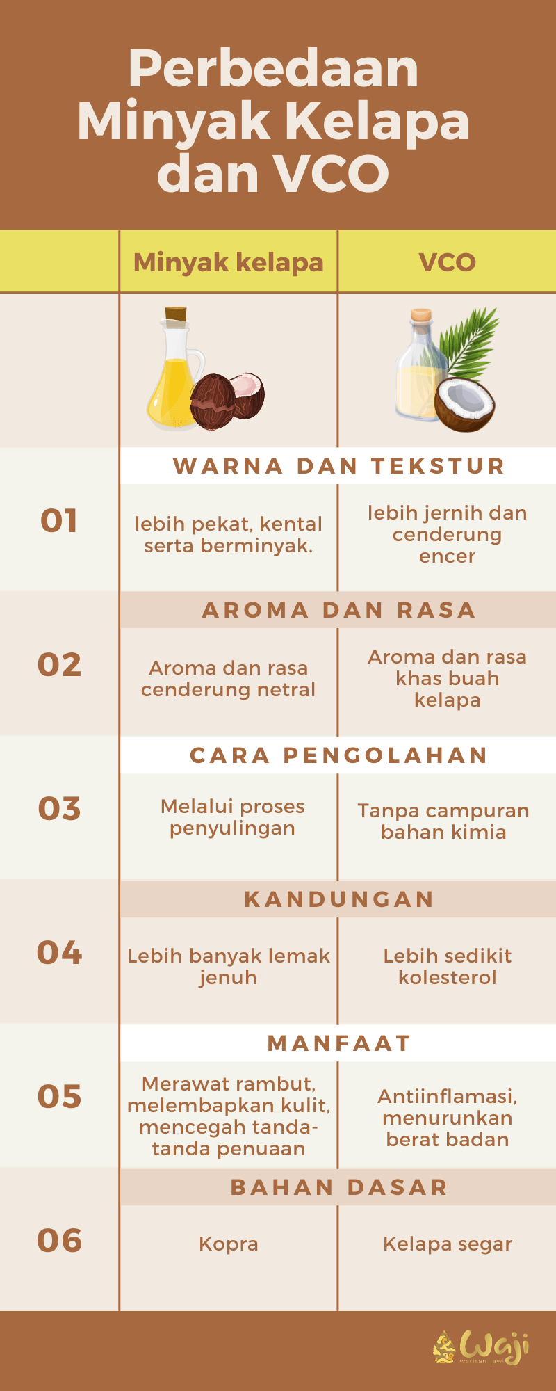 infografis Minyak Kelapa dan VCO