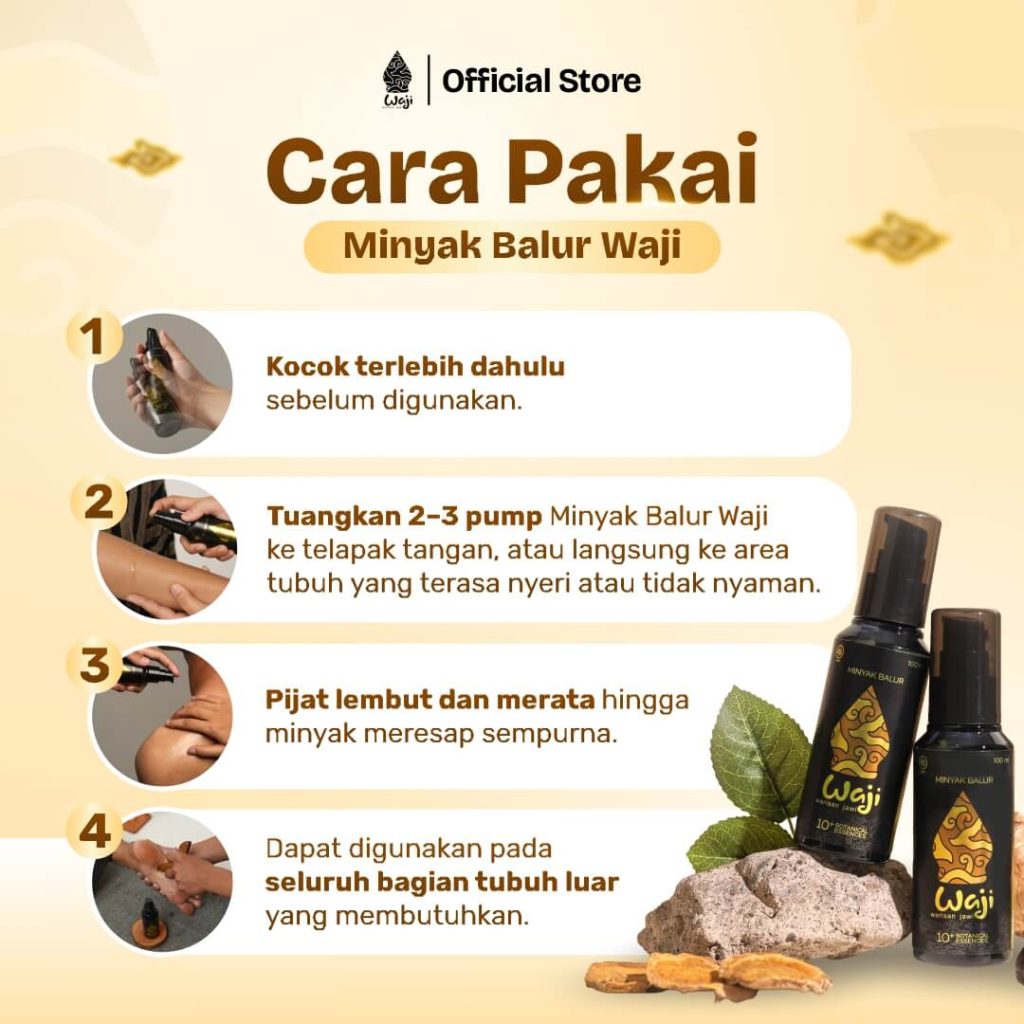 cara menggunakan produk minyak balur waji